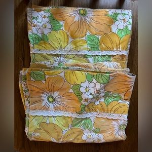 Vintage floral pillowcases